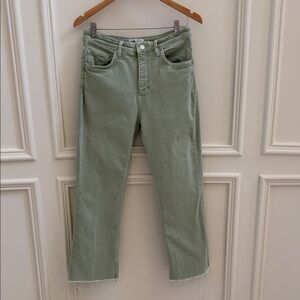 Zara Green stretchy Jeans